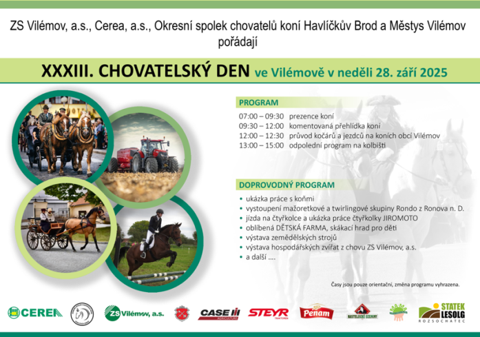 Chovatelský den Vilémov
